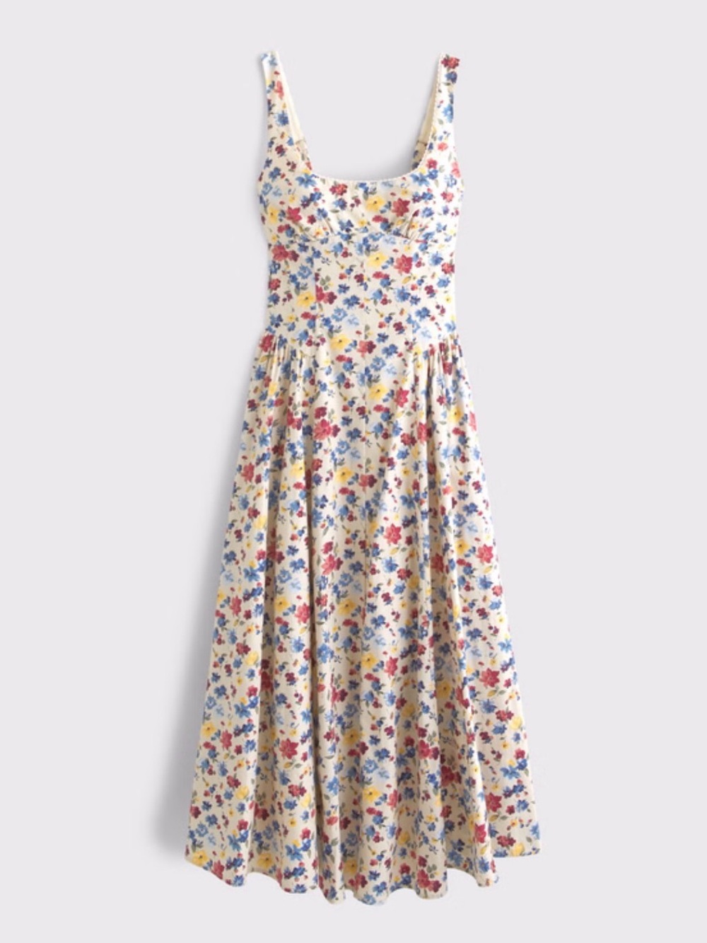 100% Cotton A&F Bra-free Dylan Midi dress